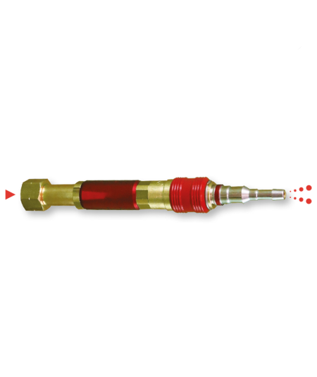 Raccord rapide avec anti retour de flamme Acétylène / Propane pour manodétendeur sortie écrou 16x150
