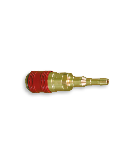 1/2 raccord rapide femelle Oxygène ou Gaz (acétylène, propane…)  pour tuyaux Ø6.3x12 et 10x17