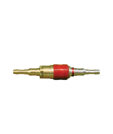 Raccord rapide complet Oxygène ou Gaz (acétylène, propane…)  pour tuyaux Ø6.3x12 et 10x17