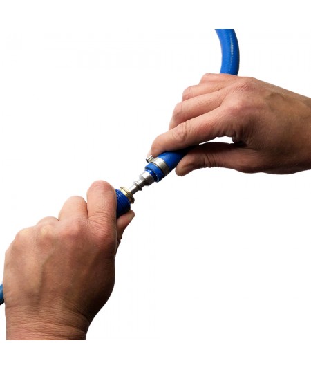 Paire de 1/2 raccord rapide femelle Oxygène et Gaz (acétylène, propane…)  pour tuyaux Ø10x17