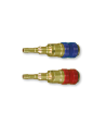 Paire de 1/2 raccord rapide femelle Oxygène et Gaz (acétylène, propane…)  pour tuyaux Ø10x17