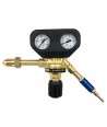 Paire de clapets anti-retour stop feu oxygène / propane écrous 16x150 pour manodétendeur