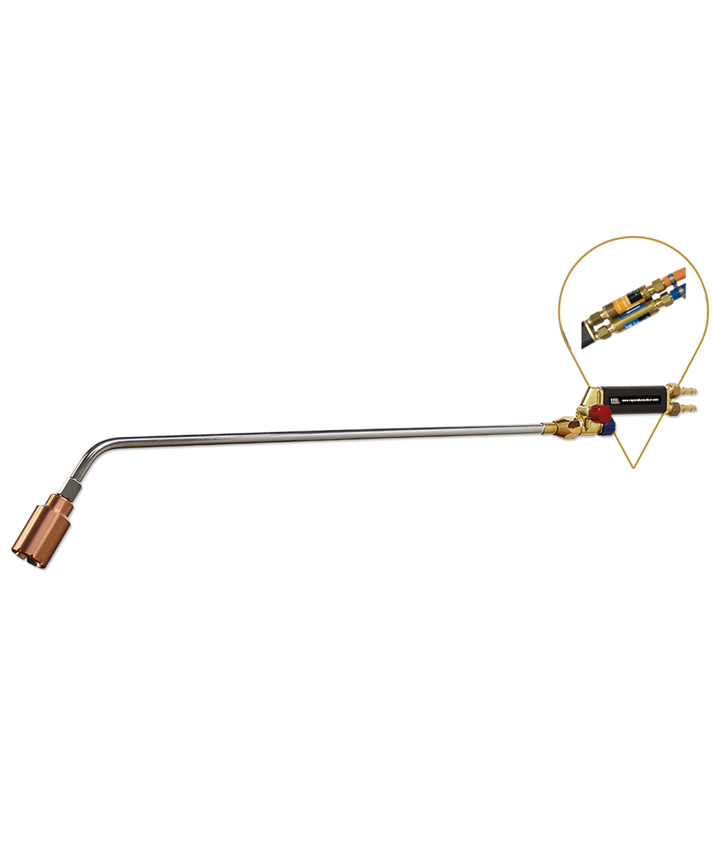 Chalumeau chauffeur Vulcain 3 lance 700 mm avec clapet Anti-Retour Grand Débit Oxygène / Propane (GPL) Chalumeau chauffeur Vulcain 3 lance 700 mm avec clapet Anti-Retour Grand Débit Oxygène / Propane (GPL)