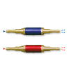 Paire de clapets anti-retour stop feu Oxygène/Propane pour tuyaux Ø6.3x12 / 10x17