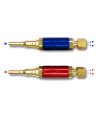 Paire de clapets anti-retour stop feu oxygène/propane pour chalumeau écrous 12x100 type soudeur éclair 0 ou coupeur mini foudre