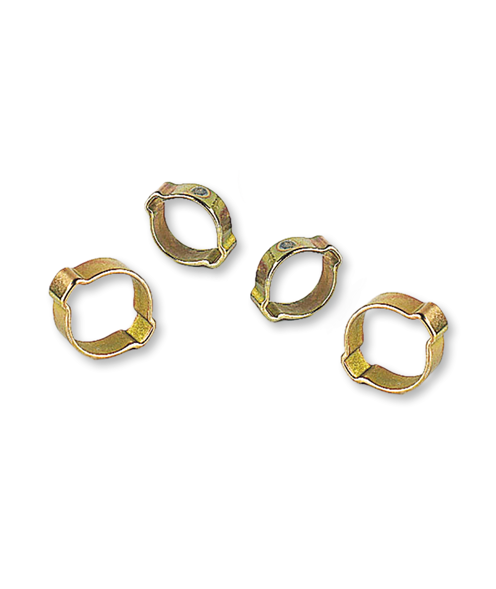 Sachets de 10 colliers à oreilles en inox pour tuyaux de soudage ø6,3x12 ou ø10x17