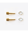 kit maintenance chalumeau : écrou 12x100 + 1 douille Ø6.3x12 + 1 collier en inox